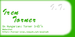 iren torner business card